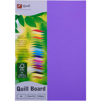 Quill Board 210GSM A4 Lilac Pack 50