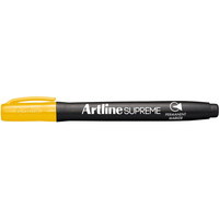 ARTLINE SUPREME PERMANENT Markers Yellow Pack of 12