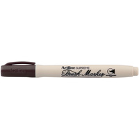 ARTLINE SUPREME BRUSH MARKER Dark Brown Box of 12