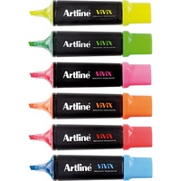 ARTLINE VIVIX HIGHLIGHTERS Assorted Colours Pack of 6