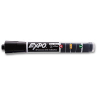 EXPO WHITEBOARD MARKER Ink Indicator Chisel Black