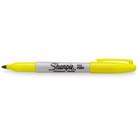 SHARPIE FINE POINT MARKER Permanent 1.0mm Fine Supersonic Yellow