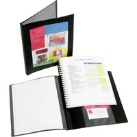 MARBIG PROFESSIONAL DISPLAY Book A4 Refillable With Frame 20 Pocket Black