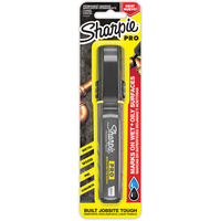 SHARPIE PRO PERMANENT MARKER Chisel Black Blister Pack of 1