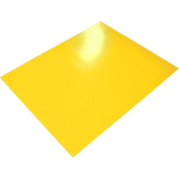 RAINBOW POSTER BOARD 400GSM 510mm x 640mm Yellow 10 Sheets Pack