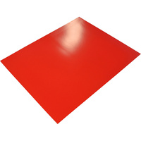 RAINBOW POSTER BOARD 400GSM 510mm x 640mm Red 10 Sheets Pack