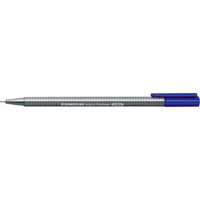 STAEDTLER FINELINER 334 Triplus 0.3mm Blue Pack of 10