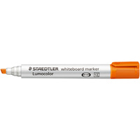 STAEDTLER WHITEBOARD MARKER 351 Chisel Orange Pack of 10