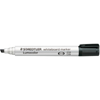 STAEDTLER WHITEBOARD MARKER 351 Chisel Black Pack of 10