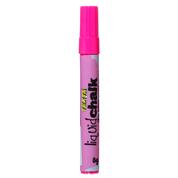 Texta Liquid Chalk Marker Dry Wipe Bullet 4.5mm Nib Pink