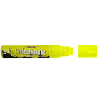 TEXTA JUMBO LIQUID CHALK Wet Wipe Chisel 15mm Nib Yellow