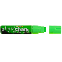 TEXTA JUMBO LIQUID CHALK Wet Wipe Chisel 15mm Nib Green