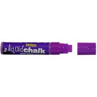 TEXTA JUMBO LIQUID CHALK Wet Wipe Chisel 15mm Nib Purple