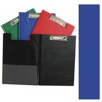 MARBIG PVC CLIPFOLDERS Foolscap Blue