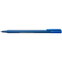 STAEDTLER BALLPOINT PEN Triplus 437 Medium Blue Pack of 10