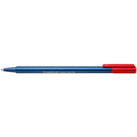 STAEDTLER BALLPOINT PEN Triplus 437 Broad Red Pack of 10