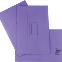 STAT DOCUMENT WALLET FOOLSCAP Manilla Purple