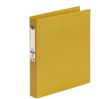 MARBIG RING BINDER A4 2D Ring 25mm Lemon