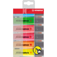 STABILO BOSS 70/6-6 HIGHLIGHTR Assorted 6 Colours