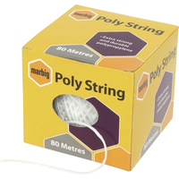 MARBIG STRING & TWINE Poly String 80 Metres White