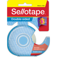 Sellotape Double Sided Tape 18mmx15m With No Liner In Dispenser Clear