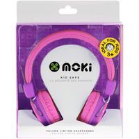 Moki Kids Safe Headphones Pink Purple