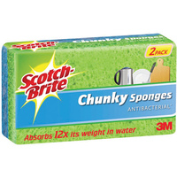 SCOTCH BRITE SPONGE Chunky Anti Bacterial Pack of 2