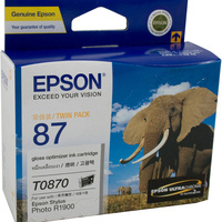 EPSON INK CARTRIDGE C13T087090 - T0870 Twin Pack Gloss Optimiser