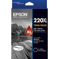 EPSON INK CARTRIDGE 220XL High Yield Black Twin Pack