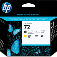 HP PRINT HEAD C9384A  - 72  Matt Black and Yellow