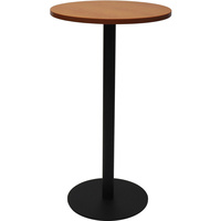 RAPIDLINE CIRCULAR DRY BAR TABLE 600mm Dia DISC BASE Cherry with Black