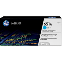 HP TONER CARTRIDGE CE341A - 651A Cyan