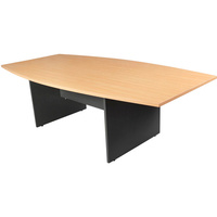 LOGAN BOARDROOM TABLE 2400X1200 Beech & Ironstone