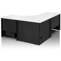 LOGAN WORKSTATION 1800x1800x750mm White & Ironstone