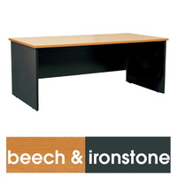 LOGAN DESK 1800MM X 900MM Beech & Ironstone