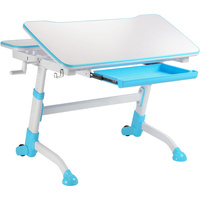 ERGOVIDA ANCHOR SERIES Large Castor Wheels - Blue Drawer & Tiltable Desktop