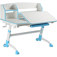 ERGOVIDA ANCHOR SERIES Large Castor Wheels - Blue Split Tiltable Desktop & Shelf