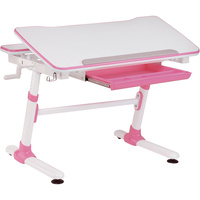 GIANT SERIES SURFACE DESK Pink - Wider Desktop & Castors Feet Design