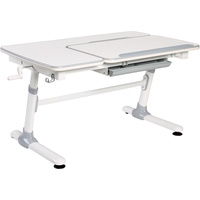 GIANT SERIES SURFACE DESK Grey - L-Shaped Split Desktop & Castors Feet Design