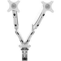 RAPIDLINE EXECUTIVE GAS SPRING DUAL MONITOR ARM White