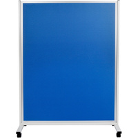 MOBILE DISPLAY PANELS D/SIDED 150x120 CM Fabric Blue