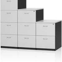 LOGAN FILING CABINET 4 Drawers White & Ironstone