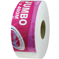 TRUSOFT JUMBO TOILET ROLLS 2 Ply 400 Metres Carton of 6