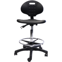 RAPIDLINE LABORATORY DRAFTING STOOL Black