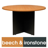 LOGAN MEETING TABLE 900 Diameter Beech & Ironstone