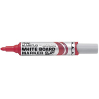 PENTEL MWL5 MAXIFLO WHITEBOARD Marker Bullet Red