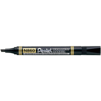 PENTEL N860 PERMANENT MARKER Chisel Black