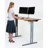 SYLEX SIT STAND ELECTRIC DESK Base & White Top 1600x800mm