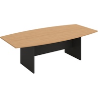 OM BOARDROOM TABLE BASE W2400 x D1200 x H720mm Beech Charcoal