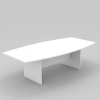 OM BOARDROOM TABLE BASE W2400 x D1200 x H720mm White